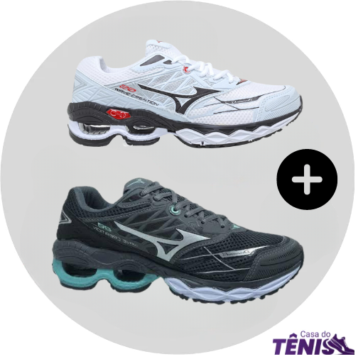 Compre 1 leve 2 Tênis Mizuno Wave Creation 20