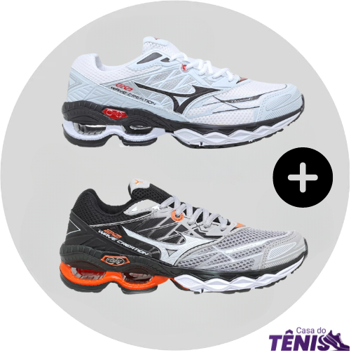 Compre 1 leve 2 Tênis Mizuno Wave Creation 20