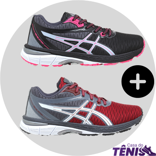 2 PARES Asics Revelation MASC e FEM COMPRE 1 LEVE 2