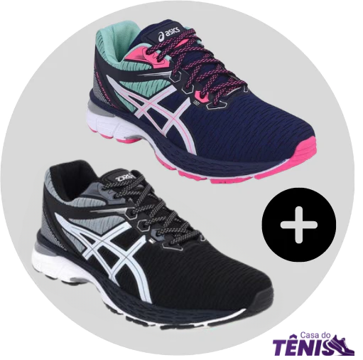 2 PARES Asics Revelation MASC e FEM COMPRE 1 LEVE 2